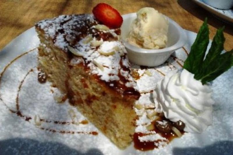 The Village Cafe Deia - Almond Cake (Photo courtesy of R Harding)